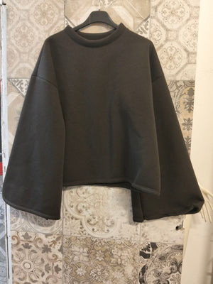 felpa a campana felpata - Dverso Fashion