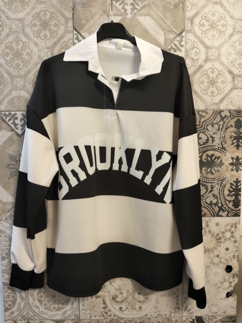 felpa brooklyn a righe - Dverso Fashion