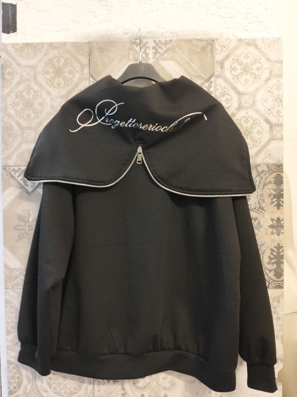 felpa con zip cappuccio - Dverso Fashion
