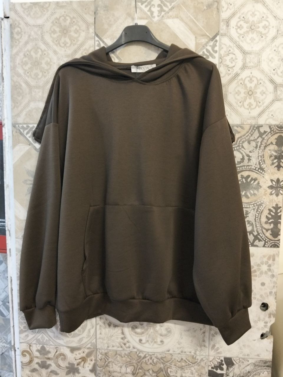 felpa con zip cappuccio - Dverso Fashion