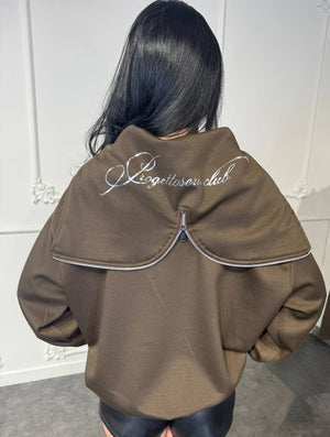 felpa con zip cappuccio - Dverso Fashion