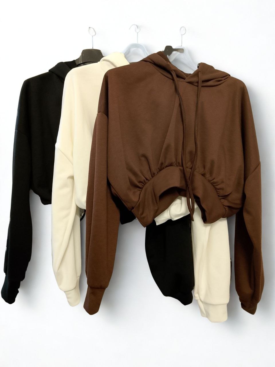 Felpa crop felpata - Dverso Fashion