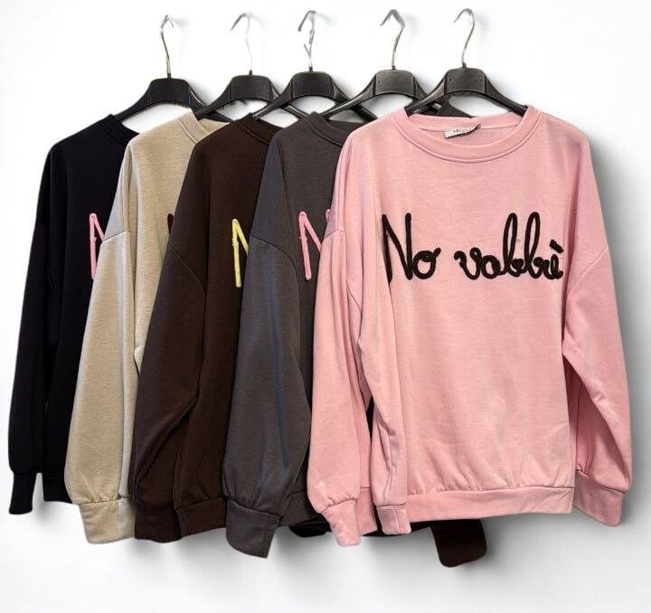 Felpa No Vabbè - Dverso Fashion