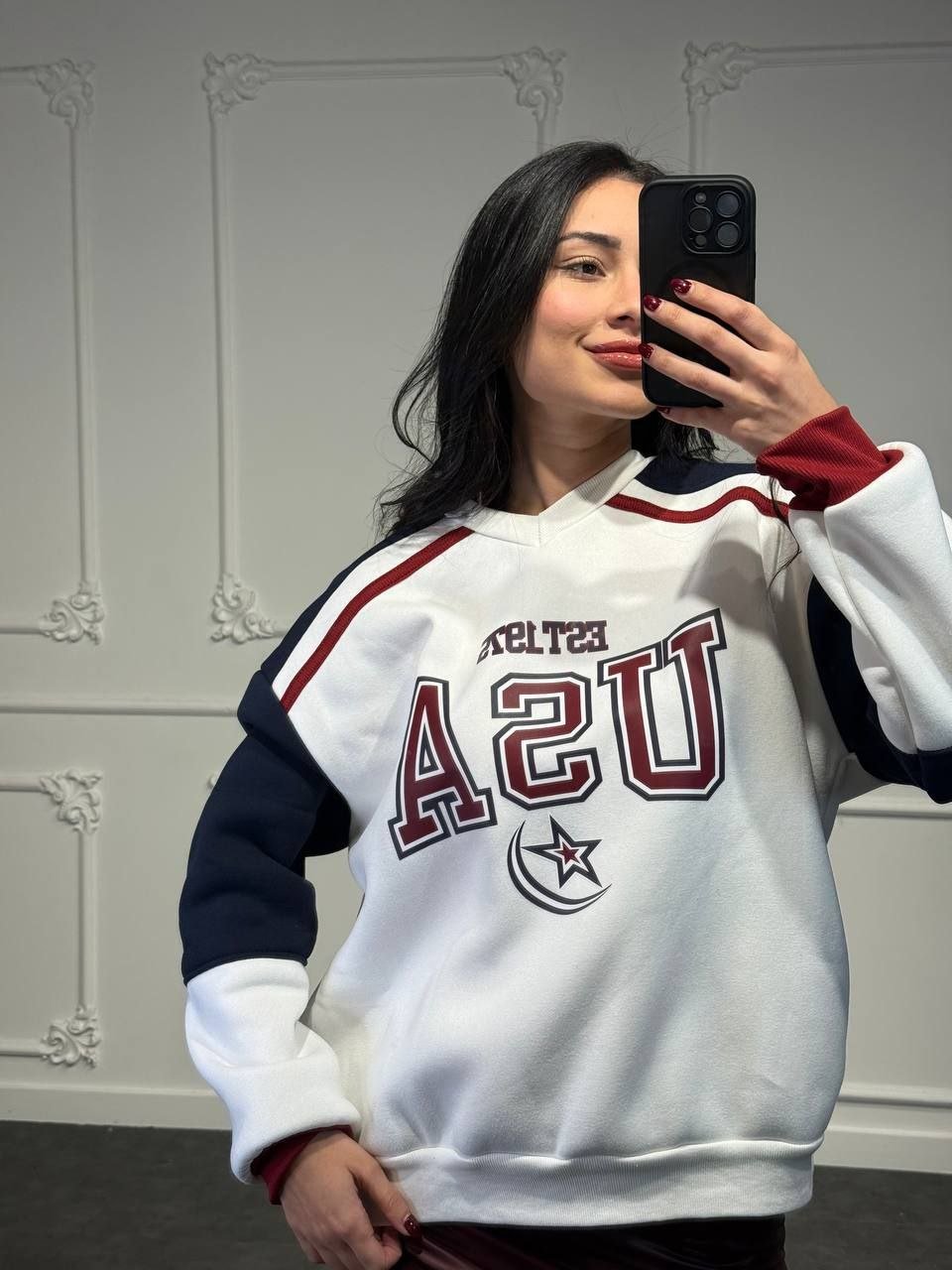 felpa usa - Dverso Fashion