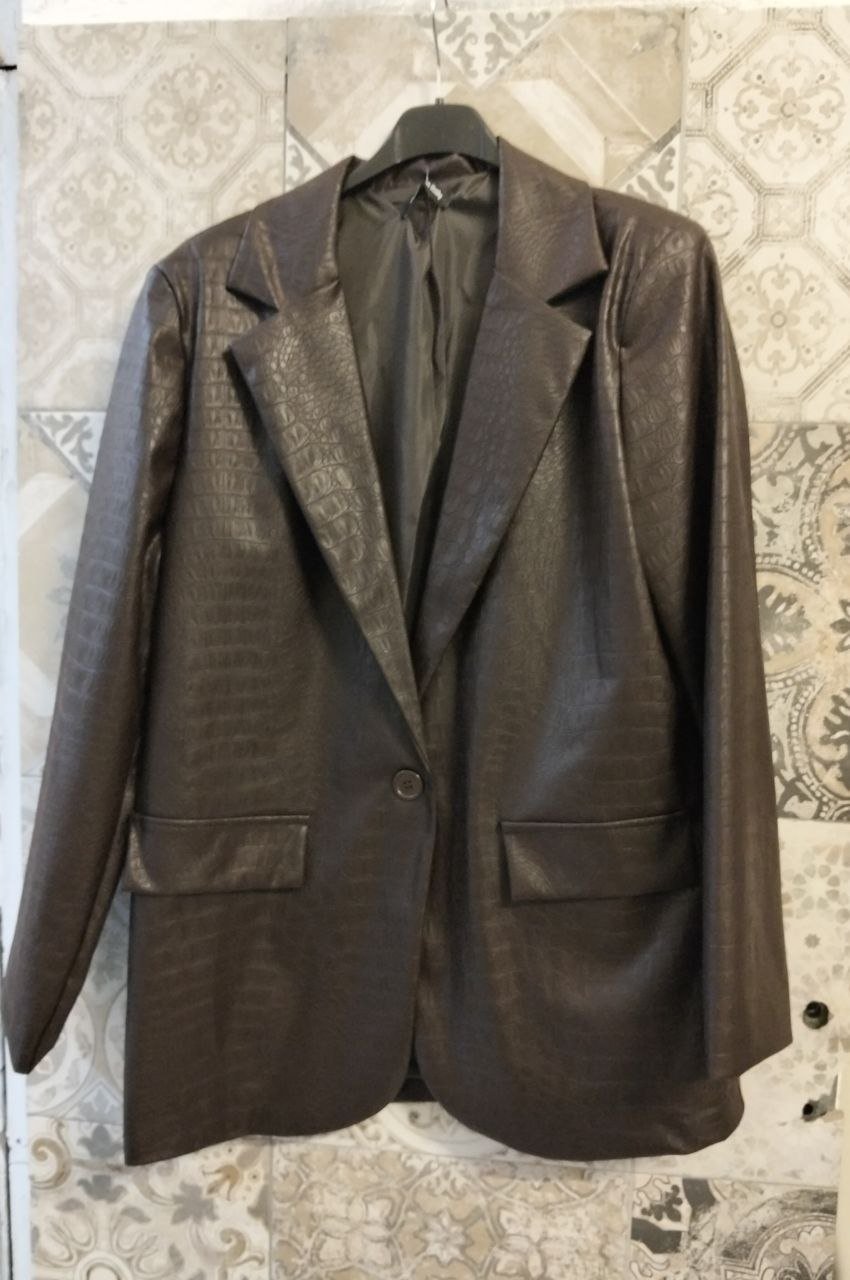 Giacca Blazer over leather - Dverso Fashion