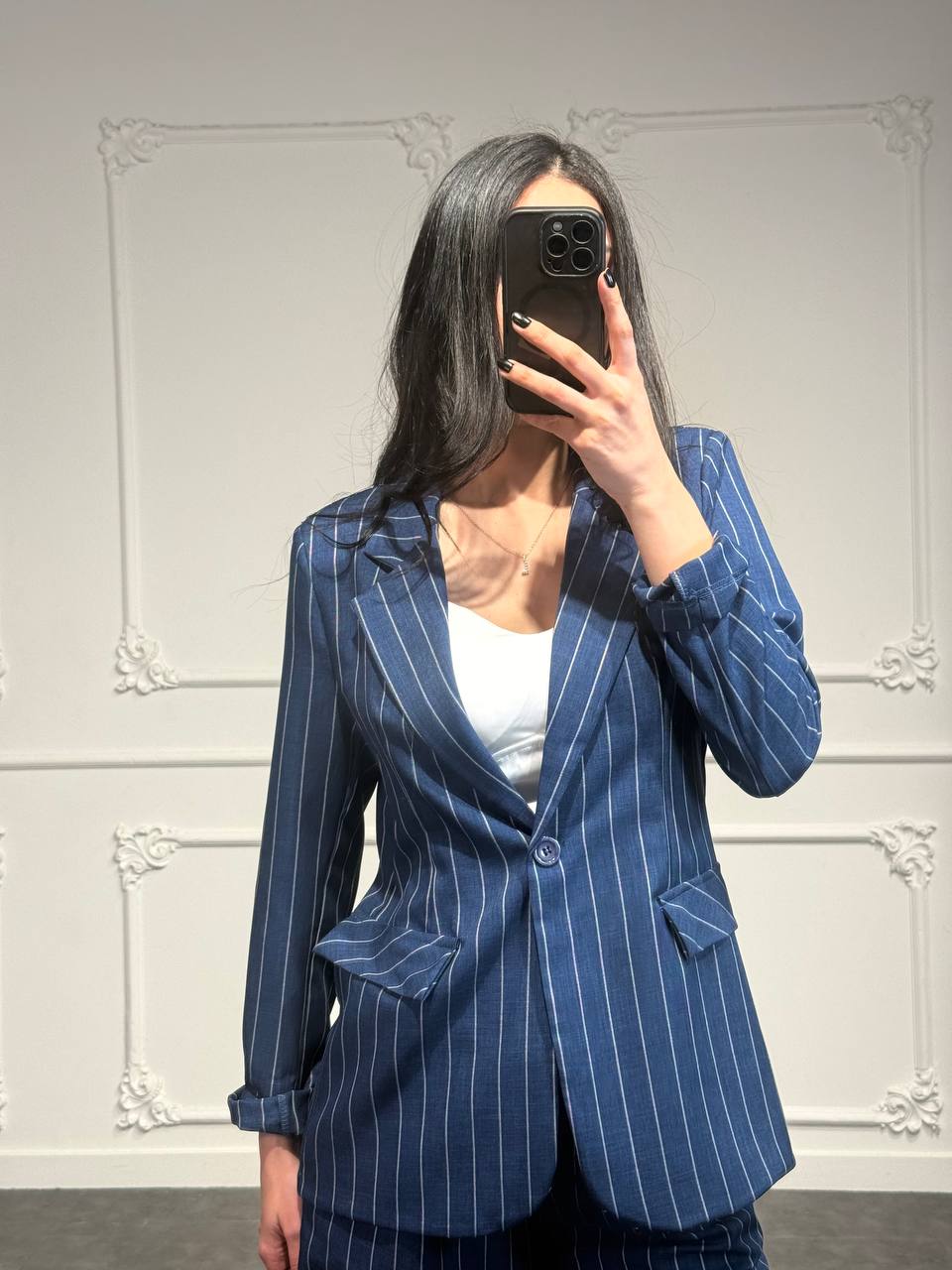giacca gessata - Dverso Fashion