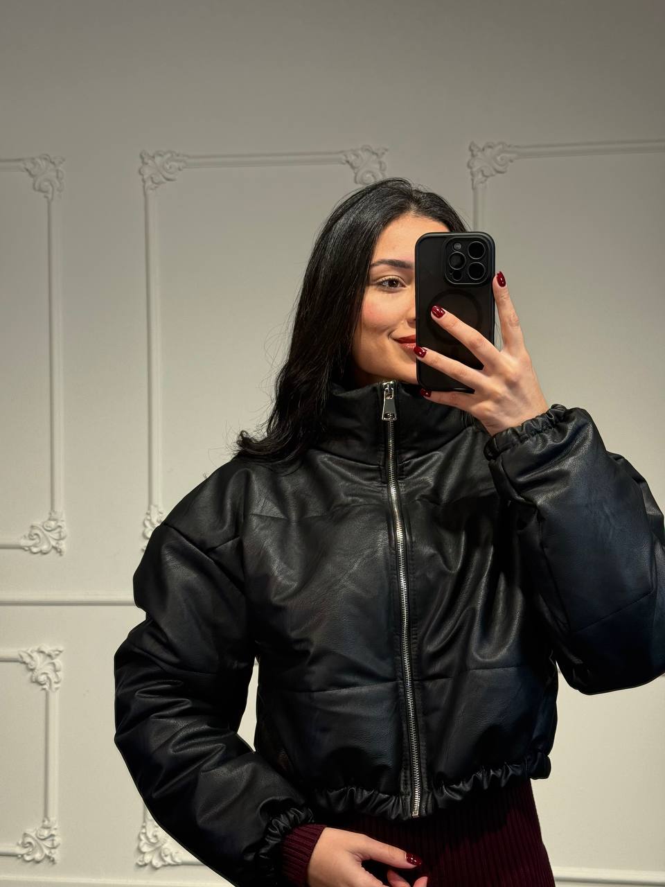 Giacchetto Bomber con zip - Dverso Fashion