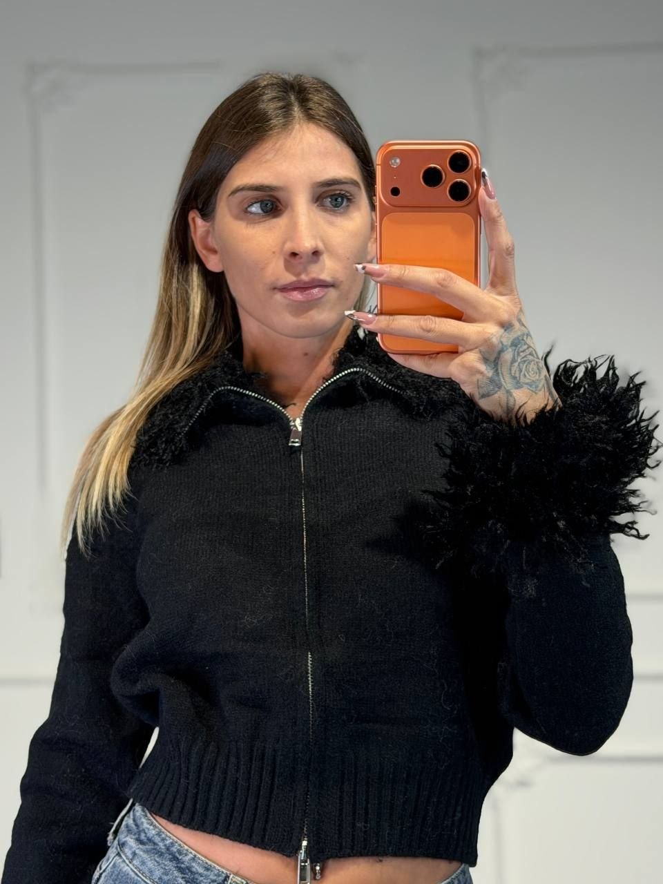giacchetto con pelliccia Amanda - Dverso Fashion