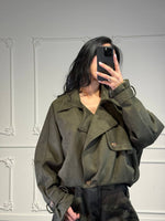 giacchetto cropped scamosciato - Dverso Fashion