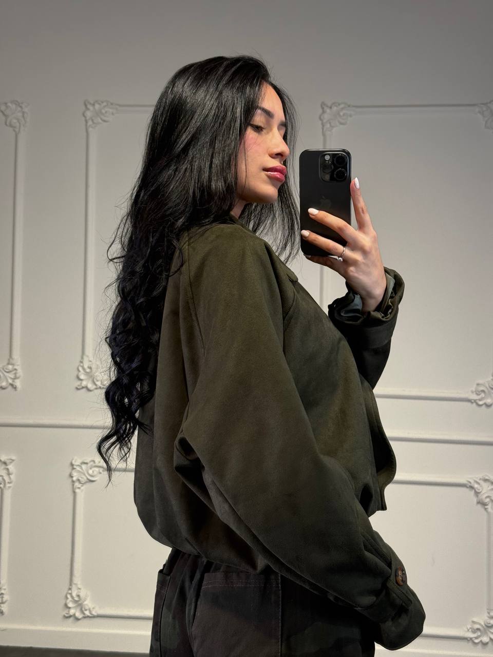 giacchetto cropped scamosciato - Dverso Fashion