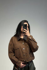 Giacchetto in jeans e colletto in pelle - Dverso Fashion