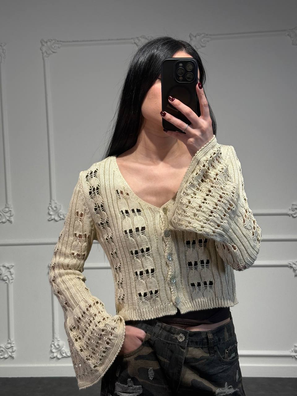 giacchetto manica a campana - Dverso Fashion