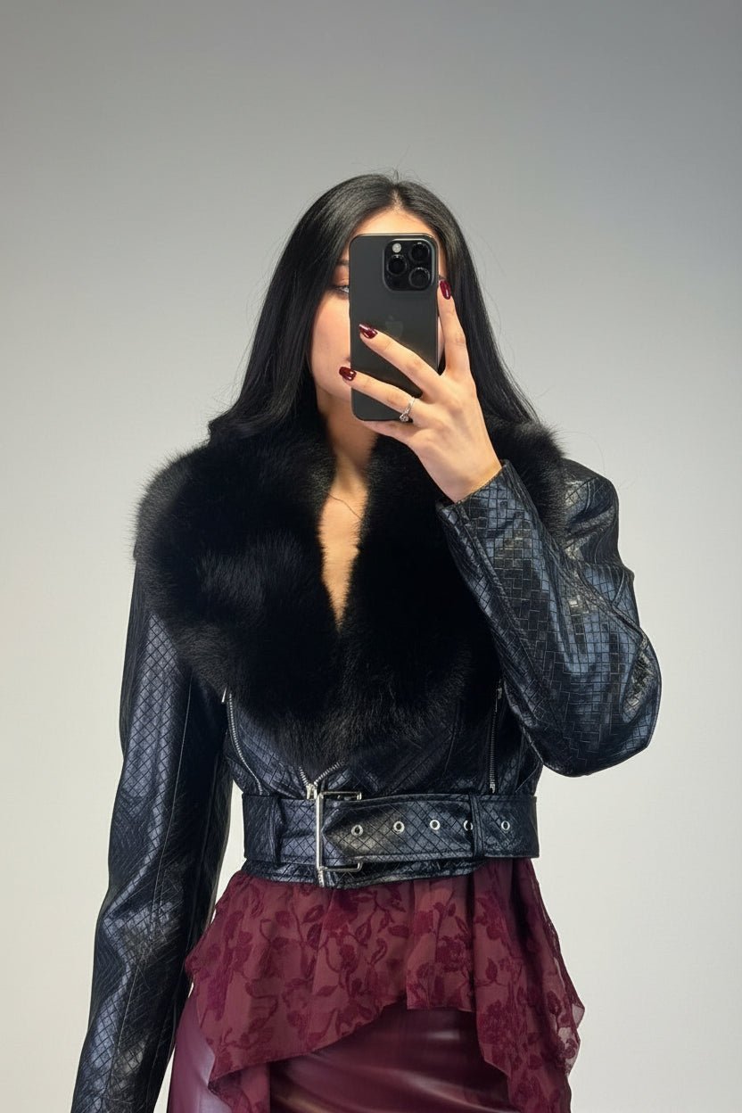 giacchetto samantha con pelliccia - Dverso Fashion