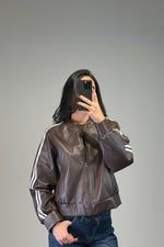 giacchetto sportivo in pelle - Dverso Fashion