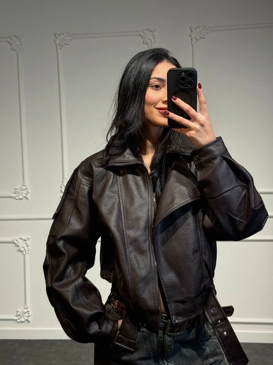 Giachetto pelle over - Dverso Fashion