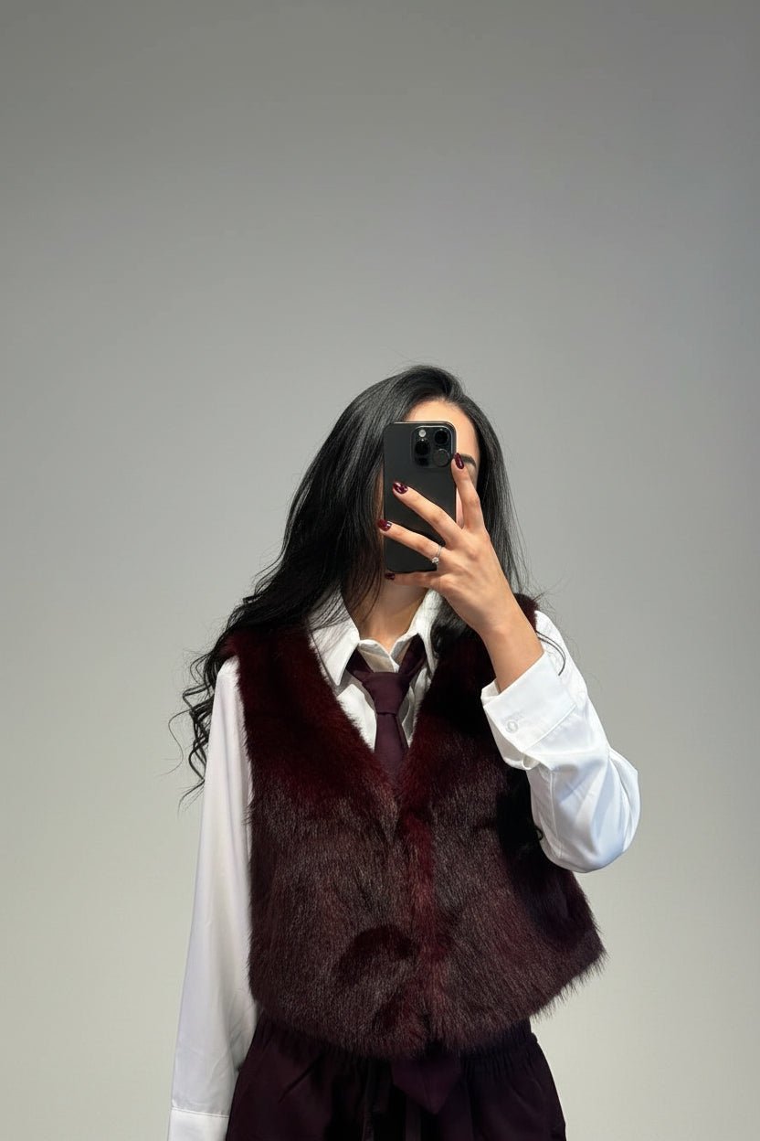 gilet in pelliccia - Dverso Fashion