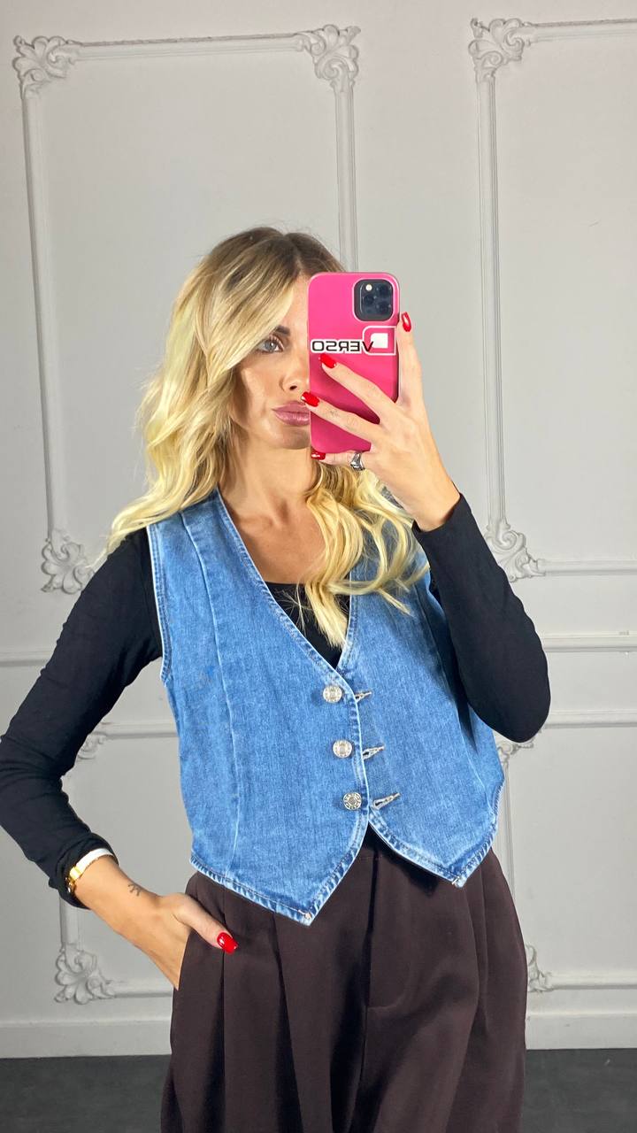 Gilet Jeans Lucy - Dverso Fashion