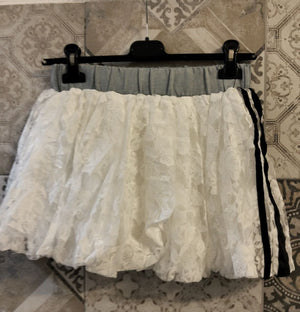 gonna adi con pizzo e balze - Dverso Fashion