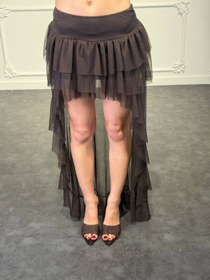 gonna corta avanti lunga dietro - Dverso Fashion