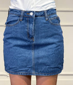 gonna jeans blu scuro - Dverso Fashion