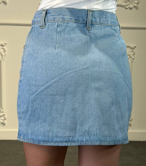 gonna jeans con zip - Dverso Fashion