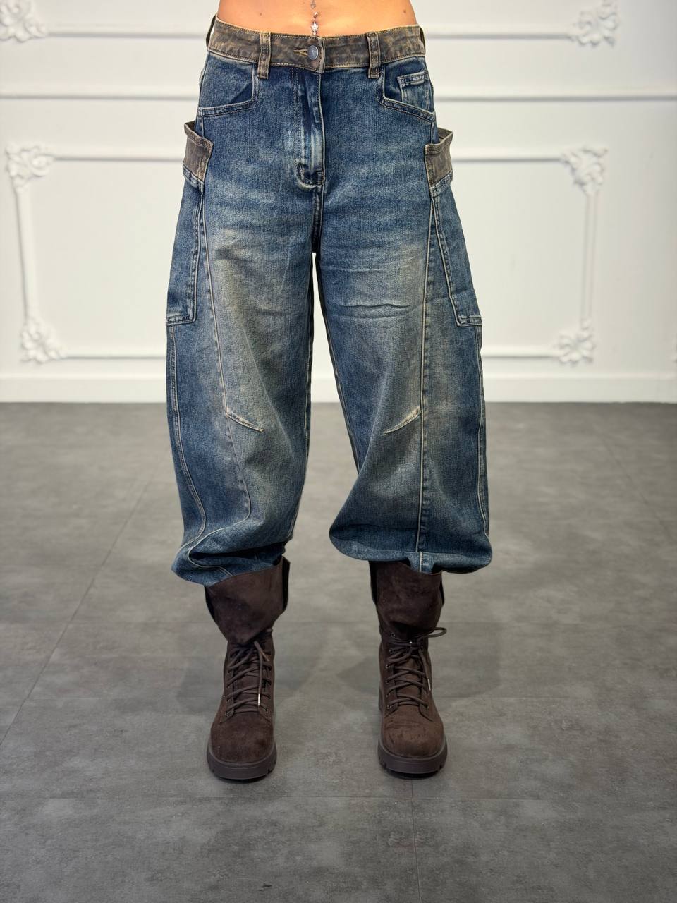 Jeans baffi leo - Dverso Fashion
