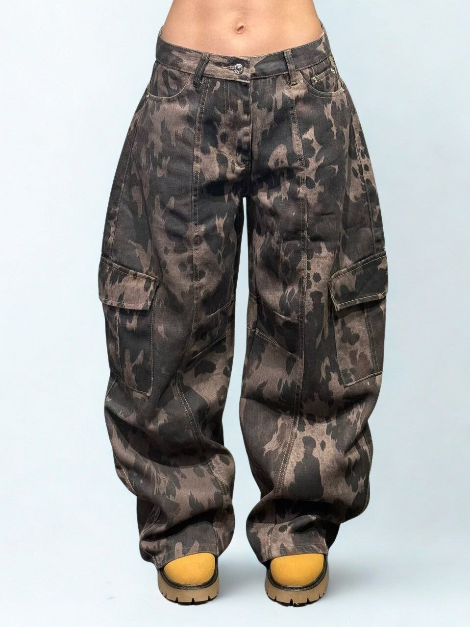 Jeans baggy militare - Dverso Fashion
