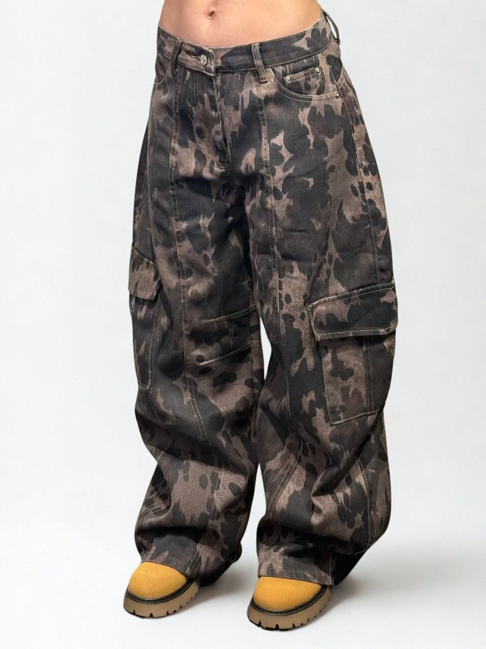 Jeans baggy militare - Dverso Fashion