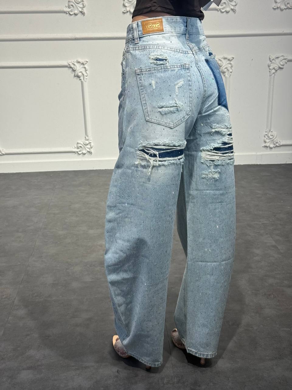 jeans bling a banana - Dverso Fashion