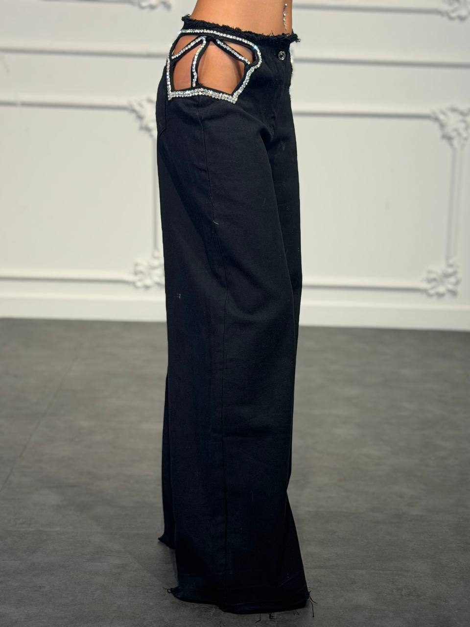 jeans cut glam - Dverso Fashion