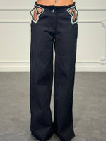 jeans cut glam - Dverso Fashion