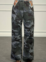 jeans cut mimetico - Dverso Fashion