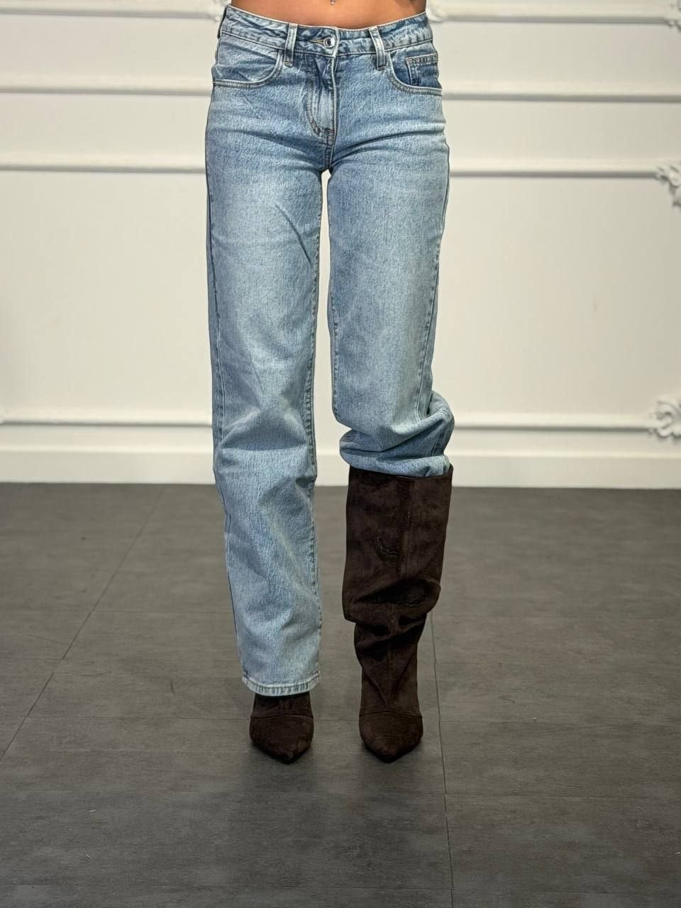 jeans flower star - Dverso Fashion