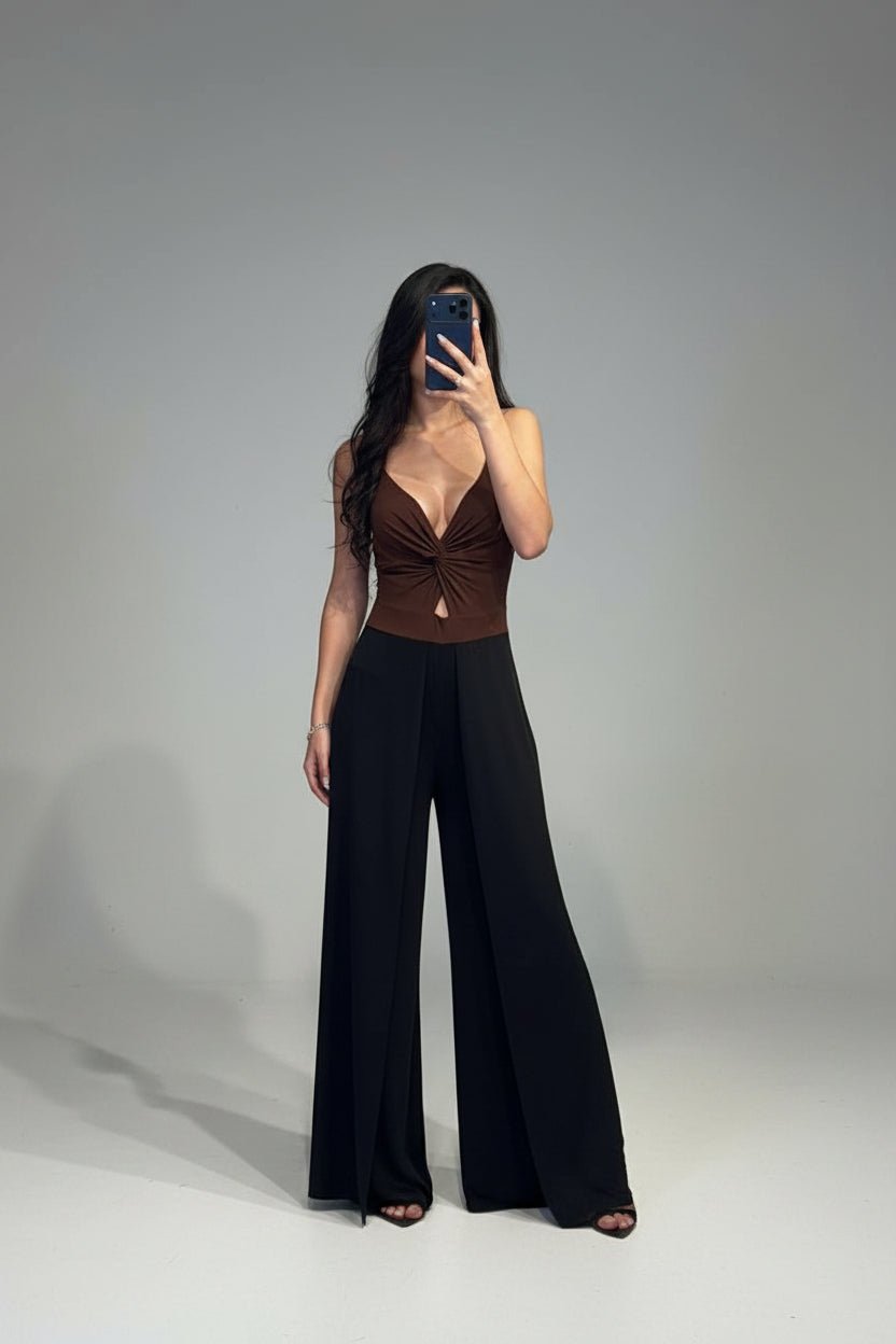 jumpsuit alice con spacco - Dverso Fashion