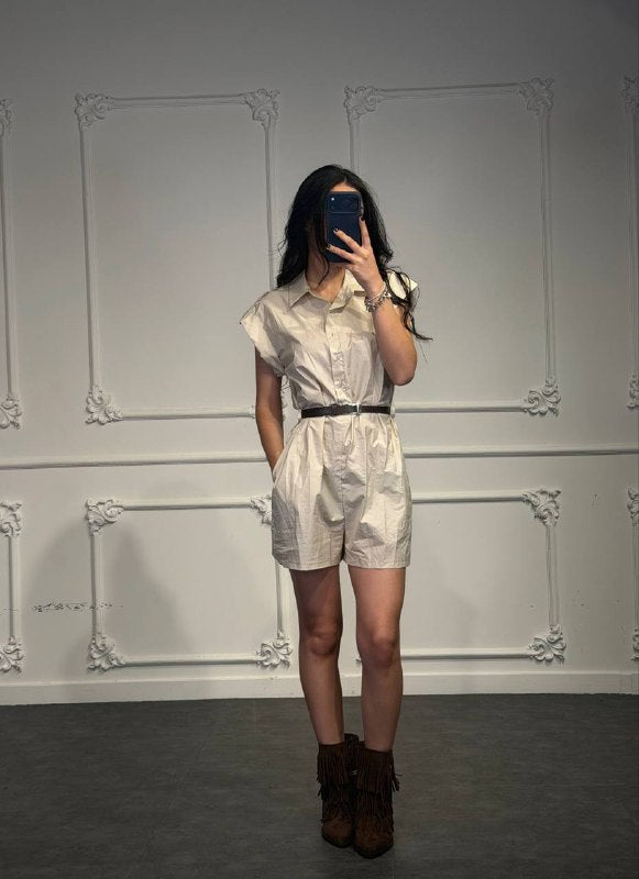 jumpsuit con cinta - Dverso Fashion