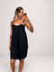 Jumpsuit Corta in Lino con Spalline Larghe e Dettagli Metallici - Dverso Fashion