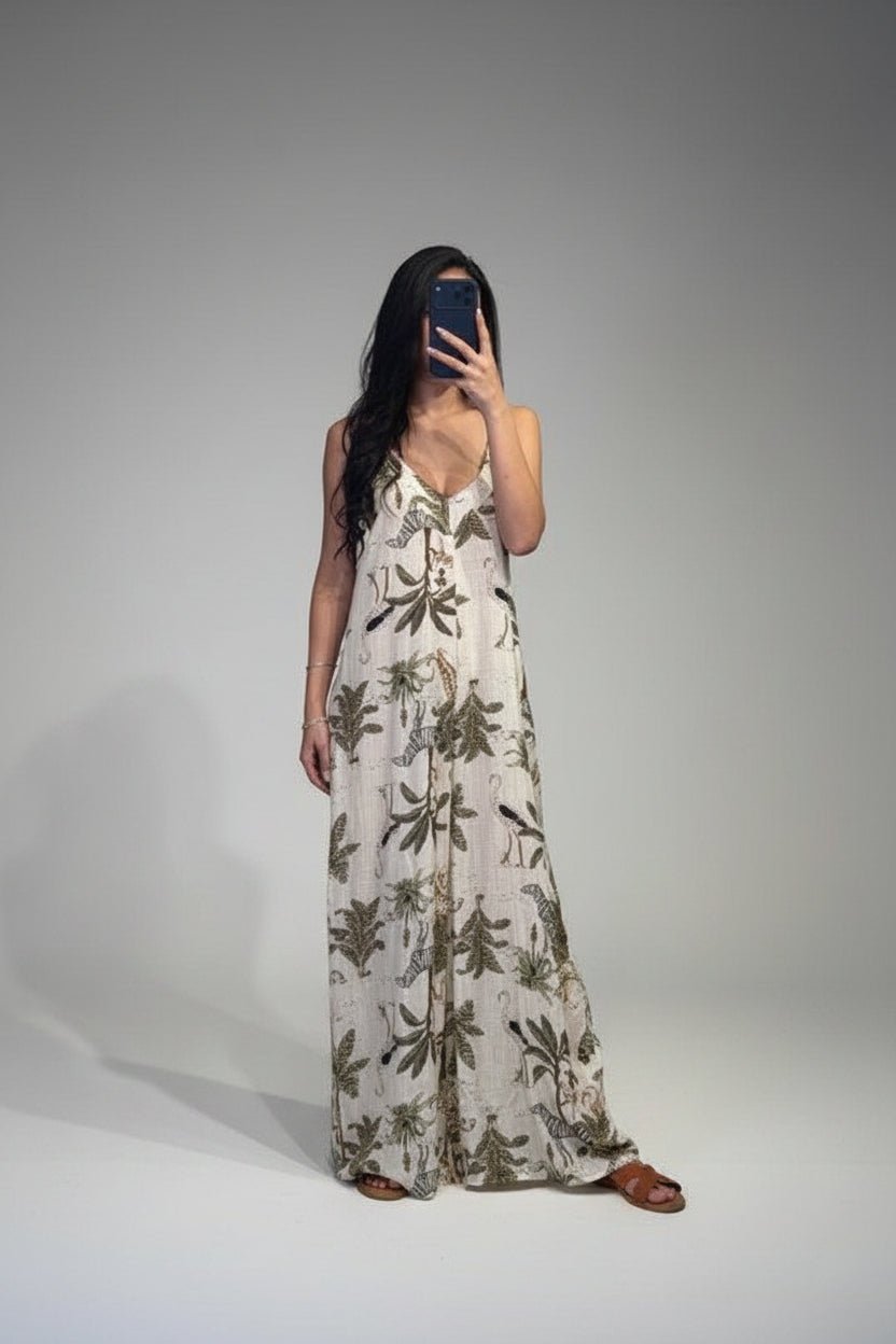 jumpsuit fantasia a palazzo - Dverso Fashion