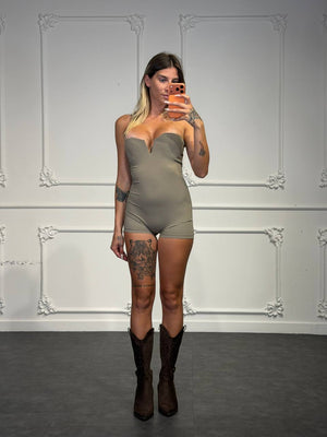 jumpsuit fina a costine - Dverso Fashion