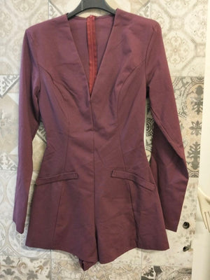 jumpsuit geometrica maniche lunghe - Dverso Fashion