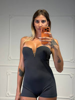 jumpsuit in licra fina corta - Dverso Fashion