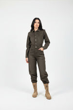 jumpsuit jeans lunga - Dverso Fashion