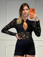 jumpsuit lingerie a goccia - Dverso Fashion