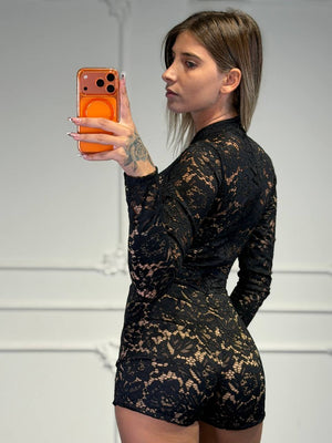 jumpsuit lingerie a goccia - Dverso Fashion
