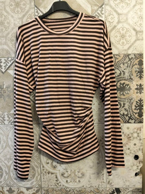 maglia a righe avvitata - Dverso Fashion
