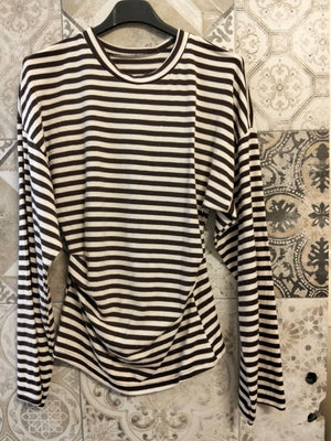 maglia a righe avvitata - Dverso Fashion