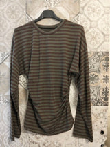 maglia a righe avvitata - Dverso Fashion