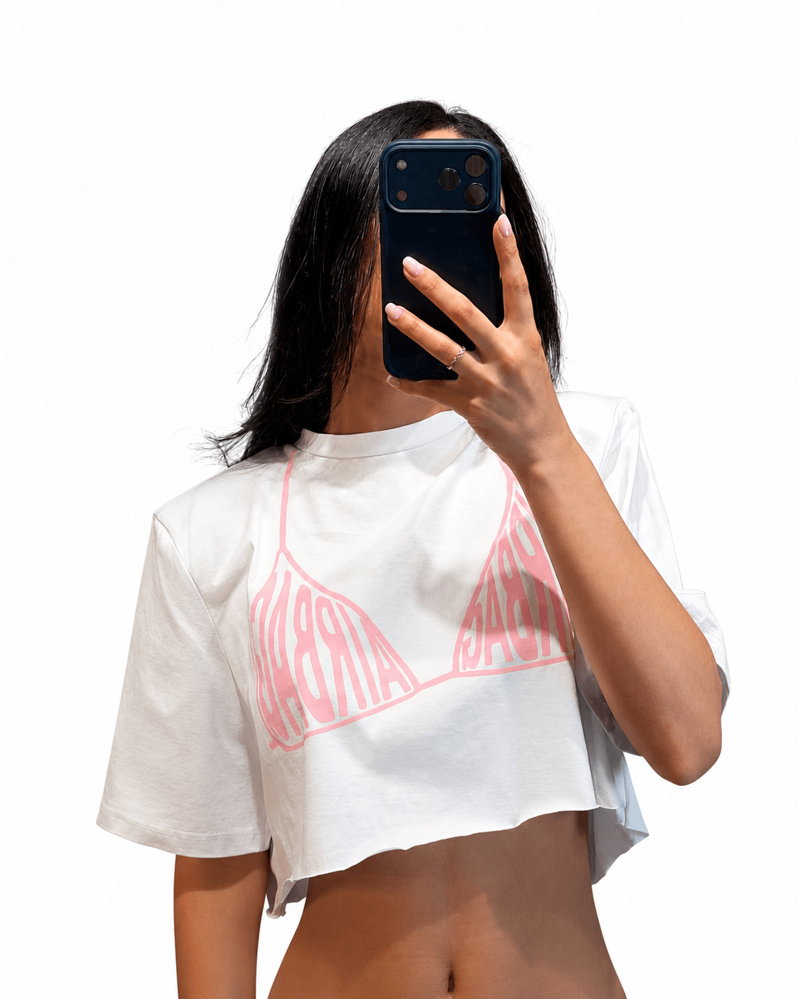maglia air bag crop - Dverso Fashion