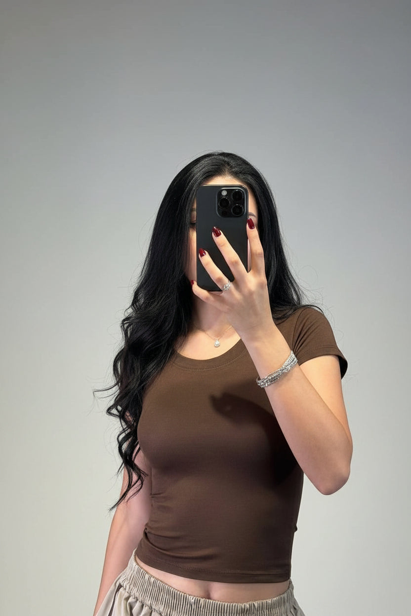 maglia basic a maniche corte - Dverso Fashion