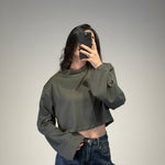 maglia basic crop con spalline - Dverso Fashion