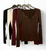 MAGLIA BASIC PIZZO - Dverso Fashion